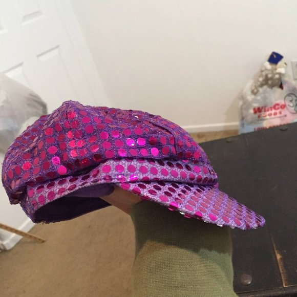 Purple Sparkle Flower Hat - Picture 6 of 6